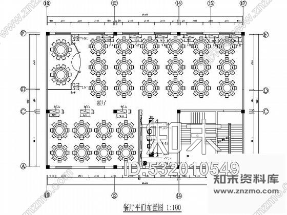 施工图内蒙古现代酒店餐厅施工图含效果cad施工图下载【ID:532010549】