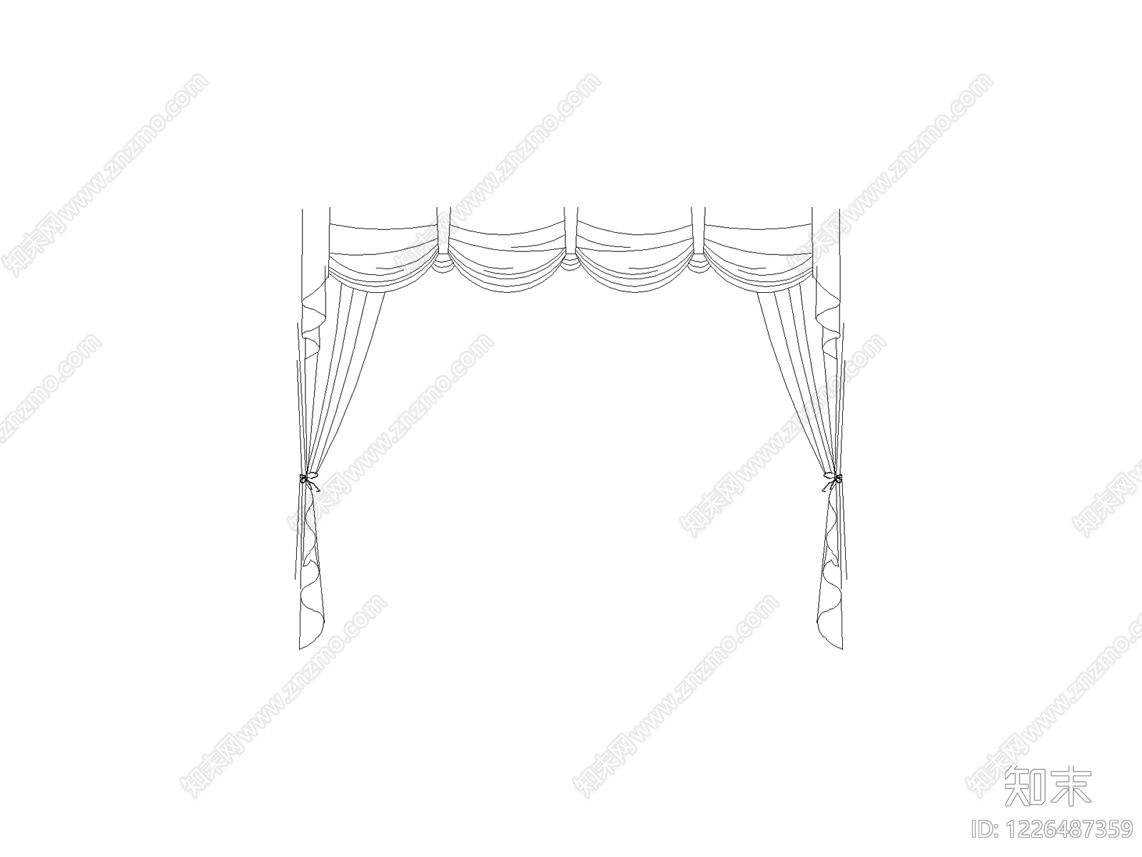 窗帘CAD图纸