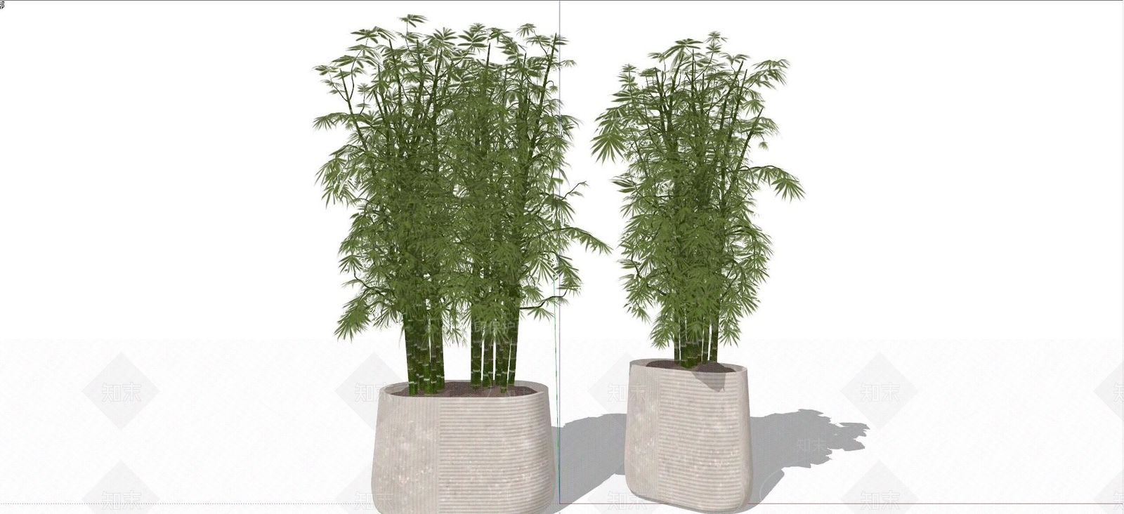 竹子盆栽盆景SU模型下载【ID:1128416192】