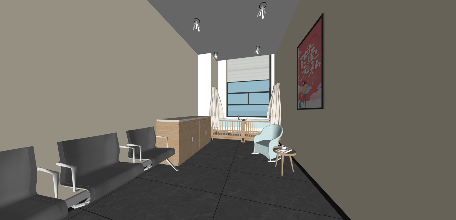 办事大厅SU模型下载【ID:1215952416】