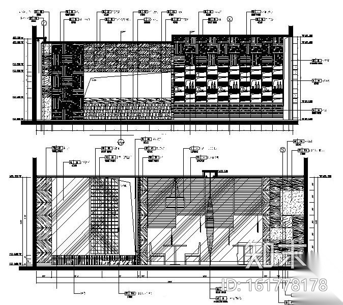 [北京]某日本餐厅施工图（含实景）cad施工图下载【ID:161778178】