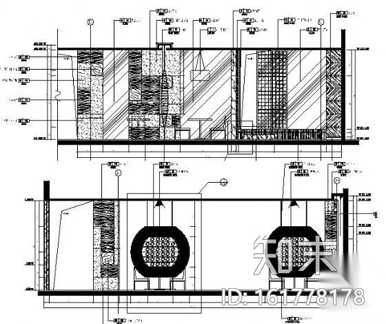 [北京]某日本餐厅施工图（含实景）cad施工图下载【ID:161778178】