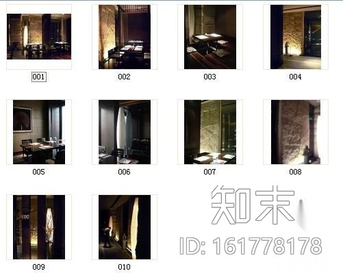 [北京]某日本餐厅施工图（含实景）cad施工图下载【ID:161778178】