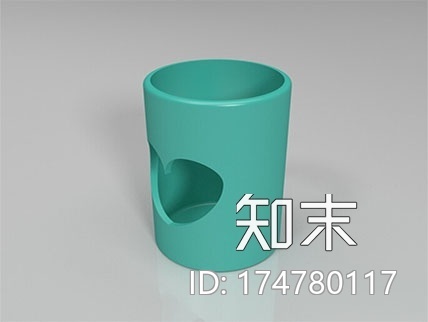 爱心笔筒3d打印模型下载【ID:174780117】