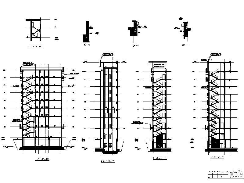 [宁夏]简洁风格校园文化交流中心建筑设计施工图cad施工图下载【ID:149958176】