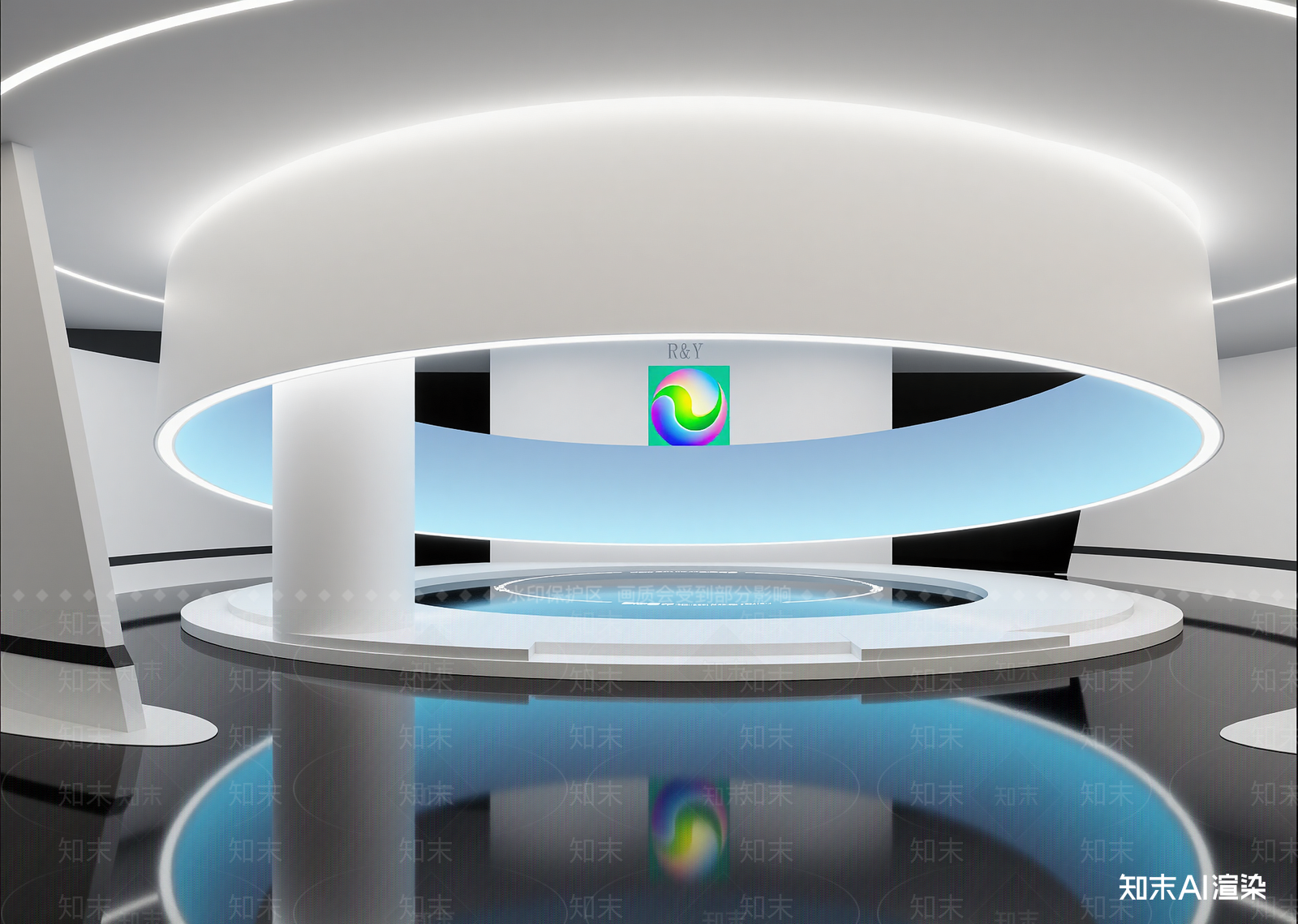 现代科技展厅3D模型下载【ID:1214339447】