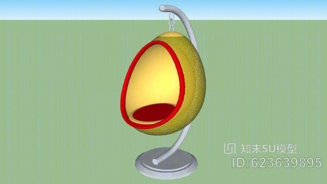 躺椅SU模型下载【ID:623639895】