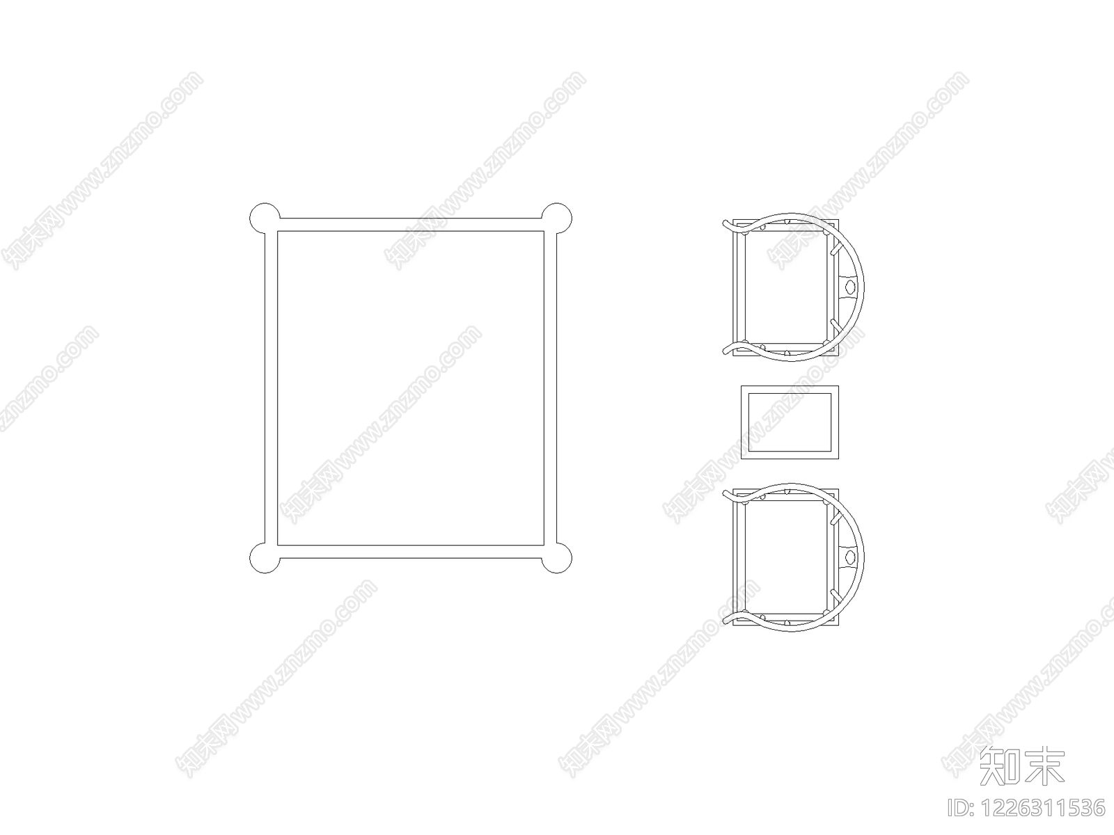 装饰线条cad施工图下载【ID:1226311536】