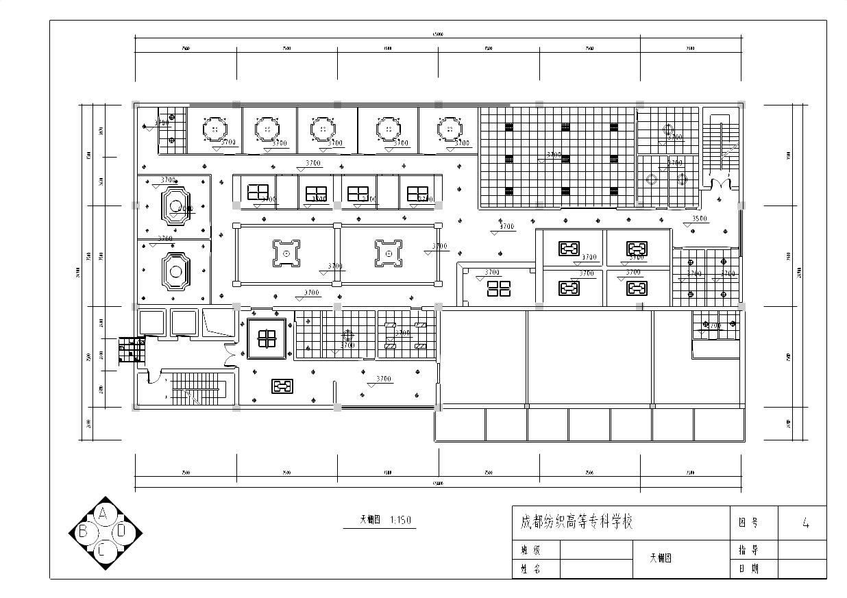 某古典风格中餐厅装修施工图（含20张图纸）cad施工图下载【ID:161750111】