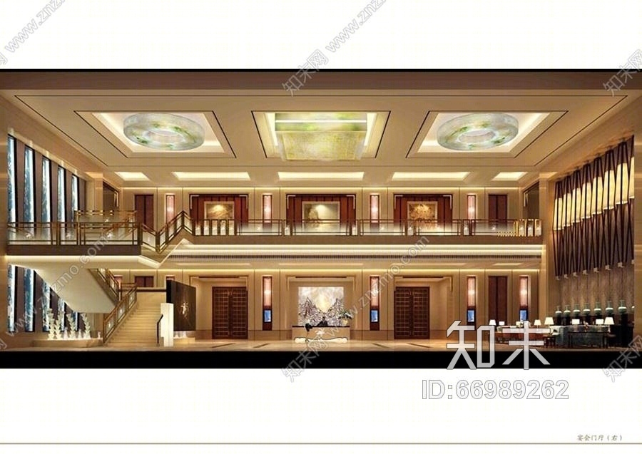 金螳螂--无锡太湖国际博览中心大酒店工程(CAD施工图纸)cad施工图下载【ID:66989262】