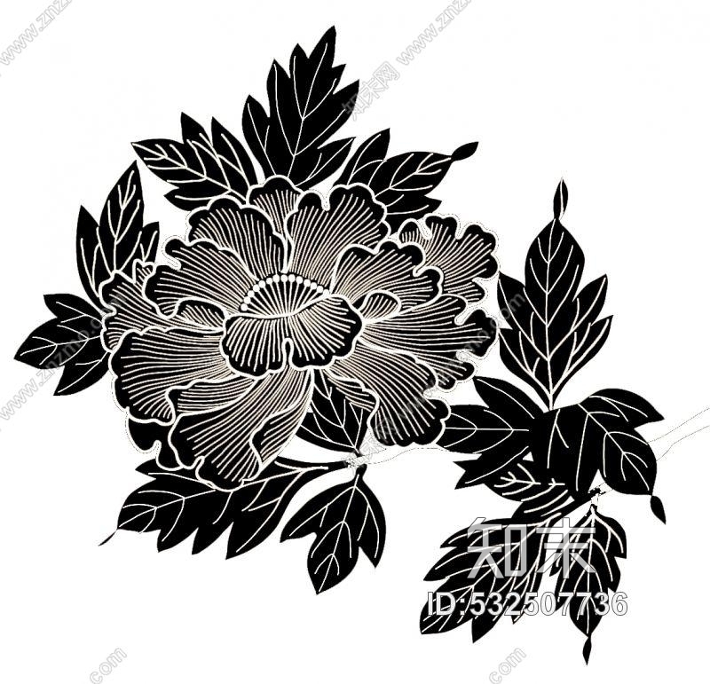凹凸黑白-黑白古典贴图下载【ID:532507736】