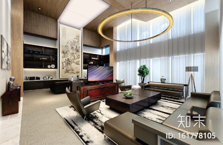 世邦机器科技集团办公空间设计施工图（附效果图）cad施工图下载【ID:161778105】