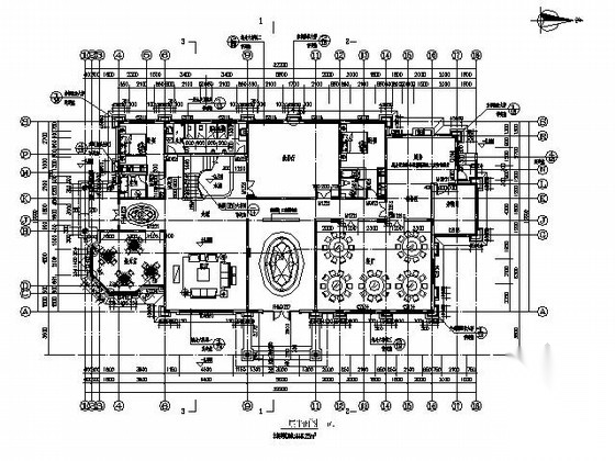 某三层欧式豪宅建筑施工图cad施工图下载【ID:165616181】
