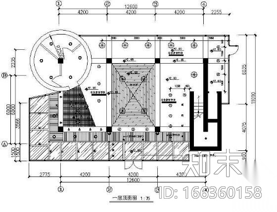 酒吧装饰平面图cad施工图下载【ID:166360158】