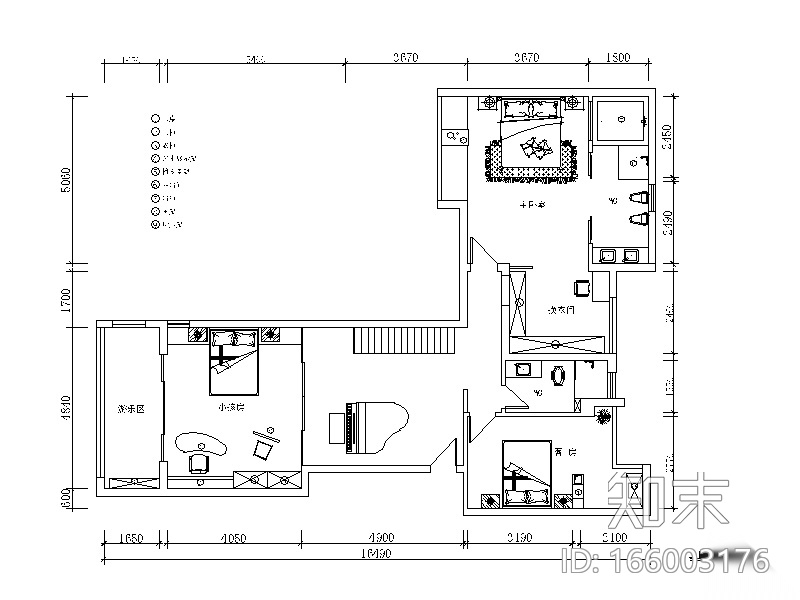 整套现代风格复式楼设计CAD施工图（含效果图）cad施工图下载【ID:166003176】