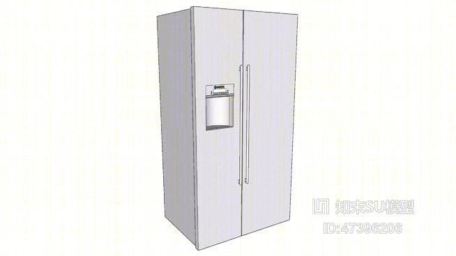 冰箱SU模型下载【ID:617927821】