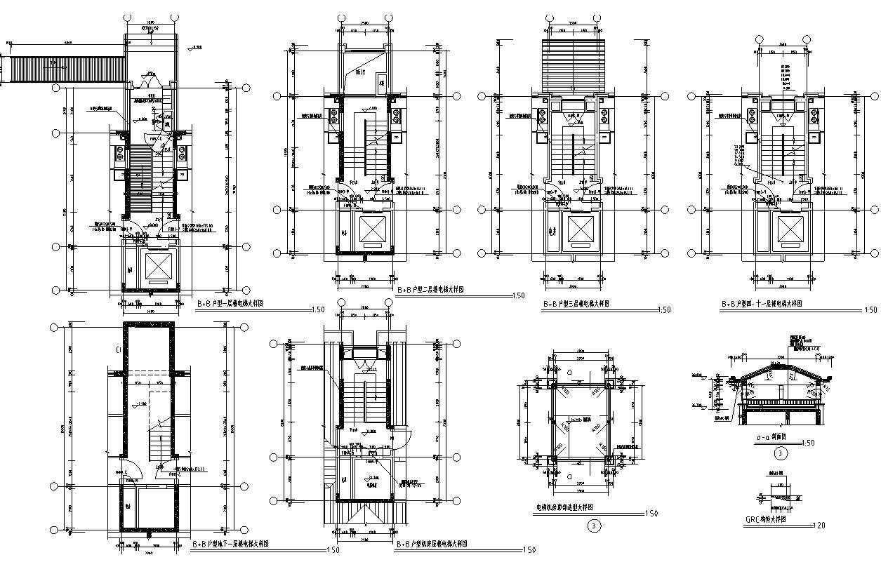 [宁夏]11层新中式风格剪力墙结构住宅小区建筑施工图cad施工图下载【ID:167534117】