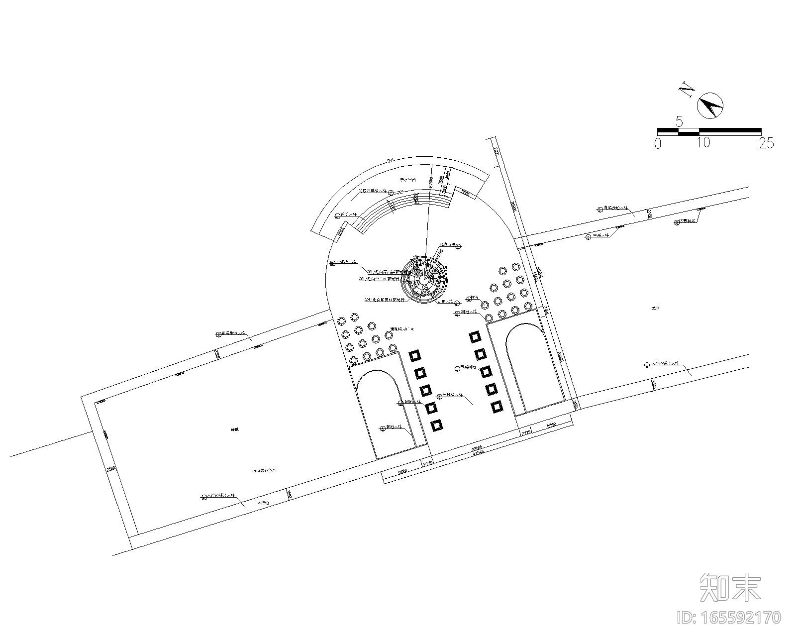 [江西]某滨湖公园景观设计施工图cad施工图下载【ID:165592170】