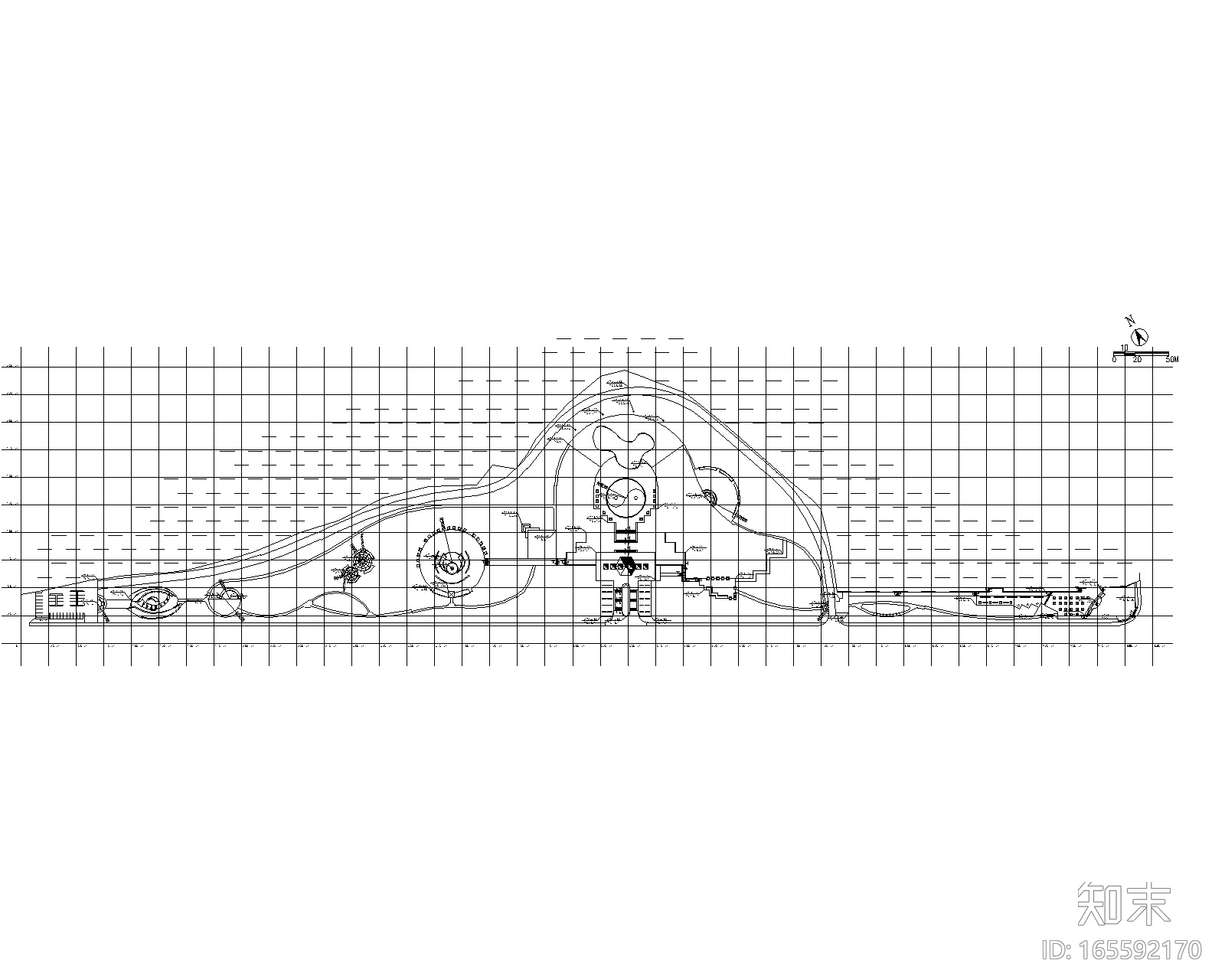 [江西]某滨湖公园景观设计施工图cad施工图下载【ID:165592170】