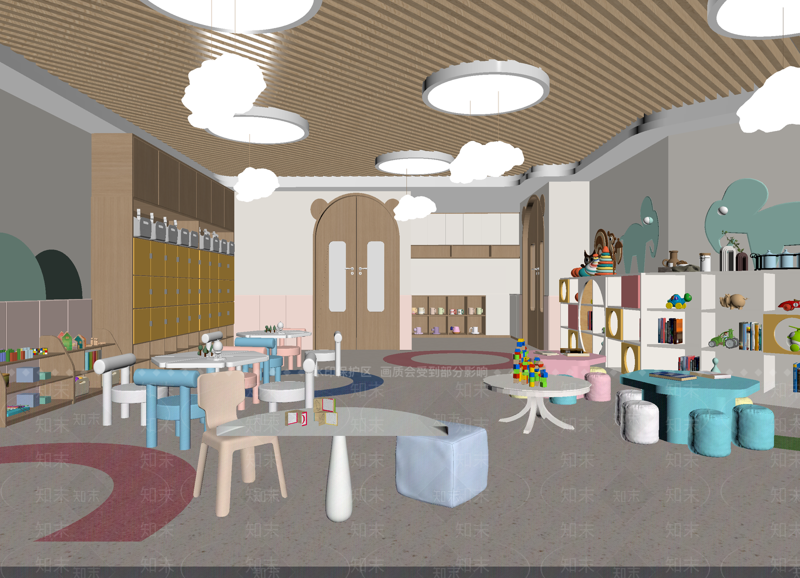 现代儿童乐园3D模型下载【ID:1214699044】