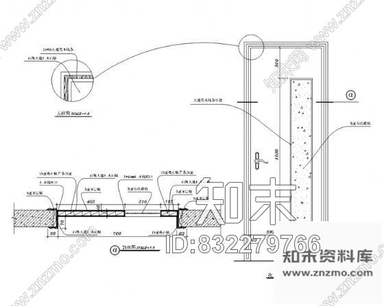 卫生间门详图cad施工图下载【ID:832279766】