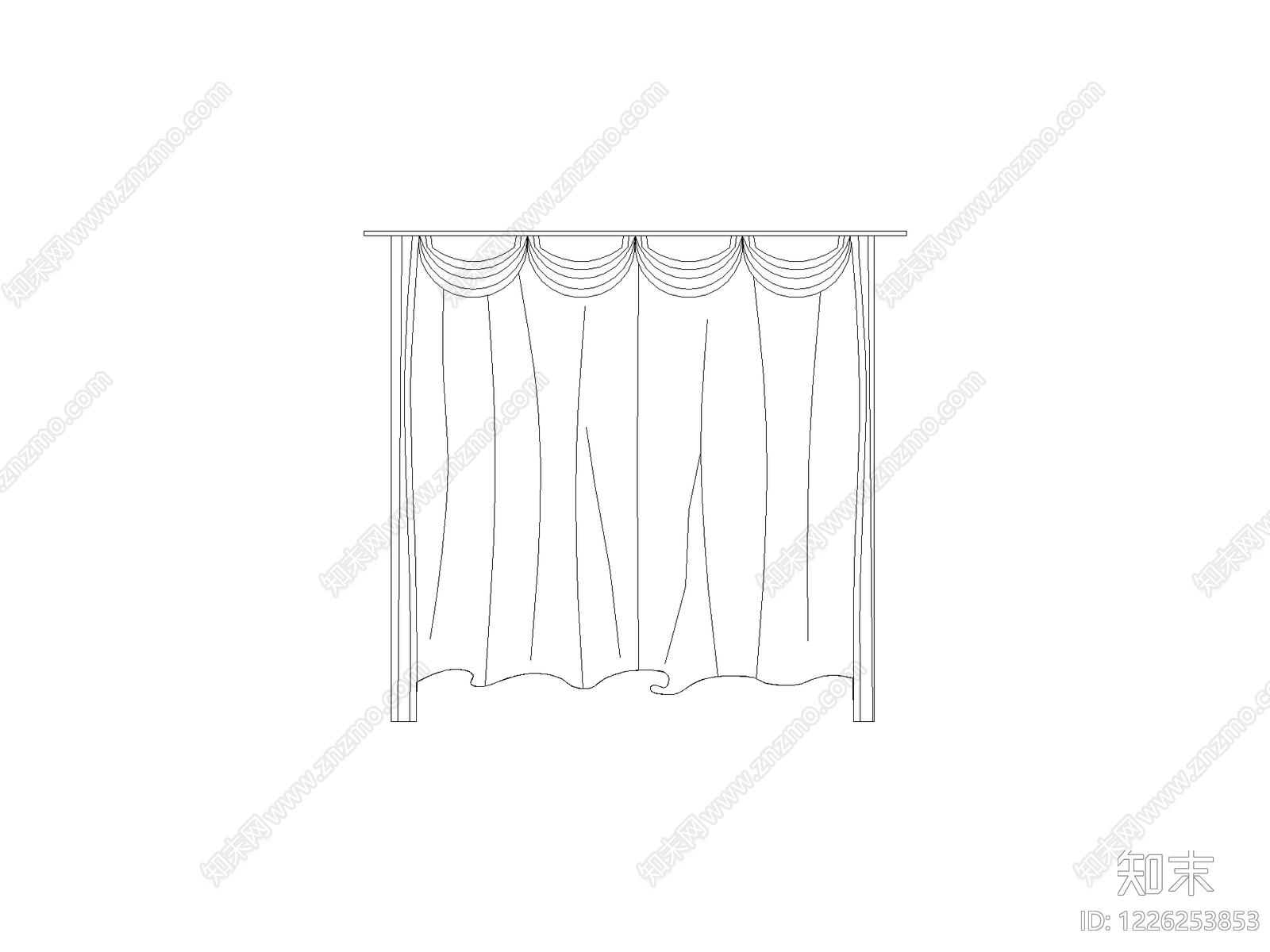 窗帘CAD图纸