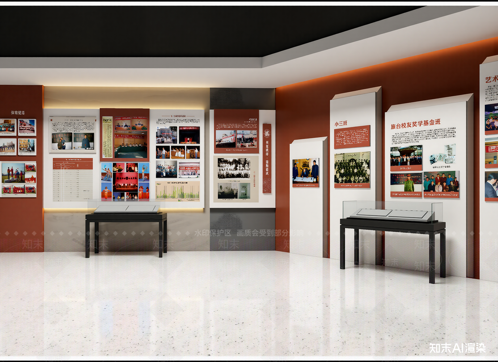 现代学校展厅3D模型下载【ID:1215109405】