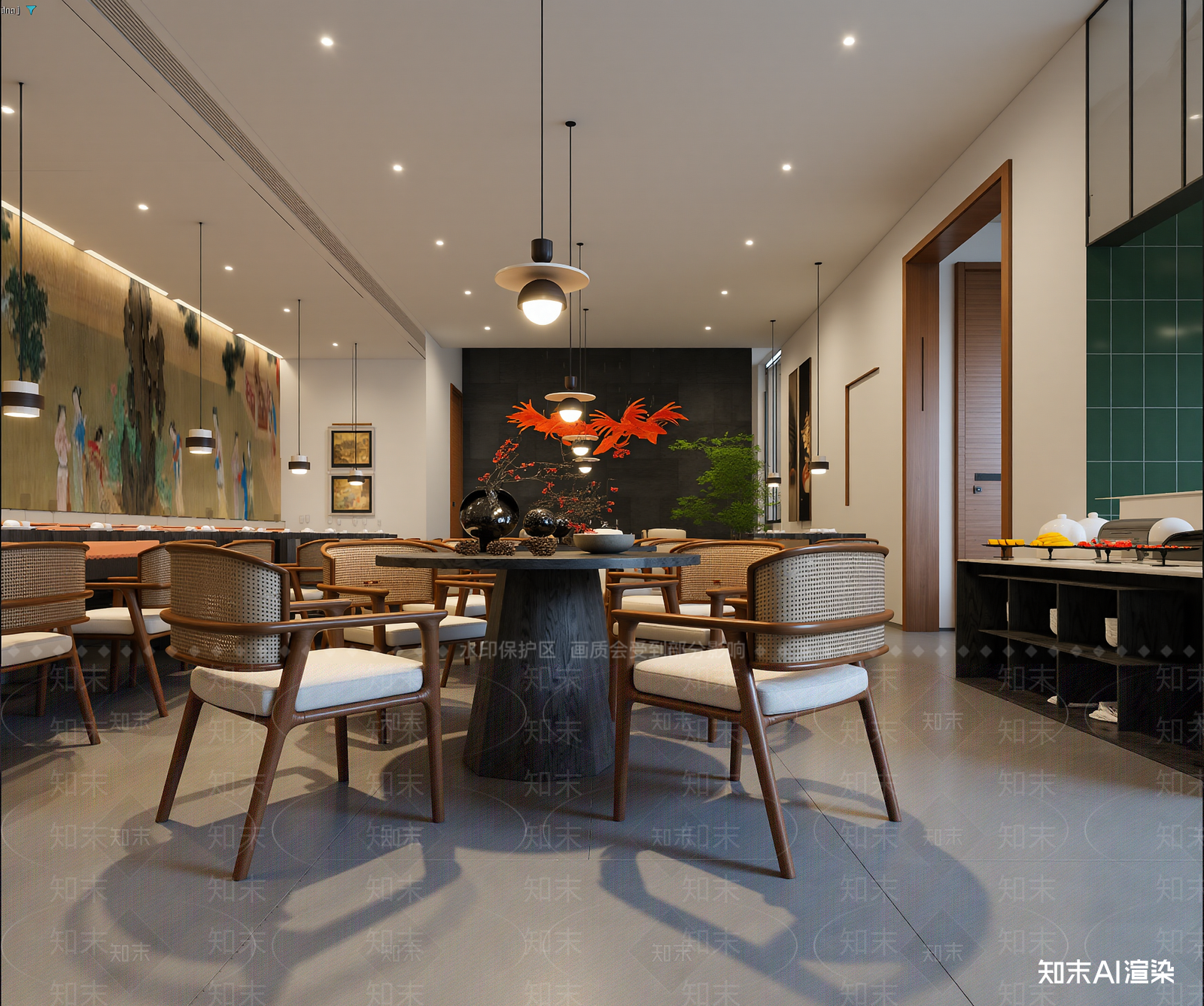 中式茶馆3D模型下载【ID:1214825280】