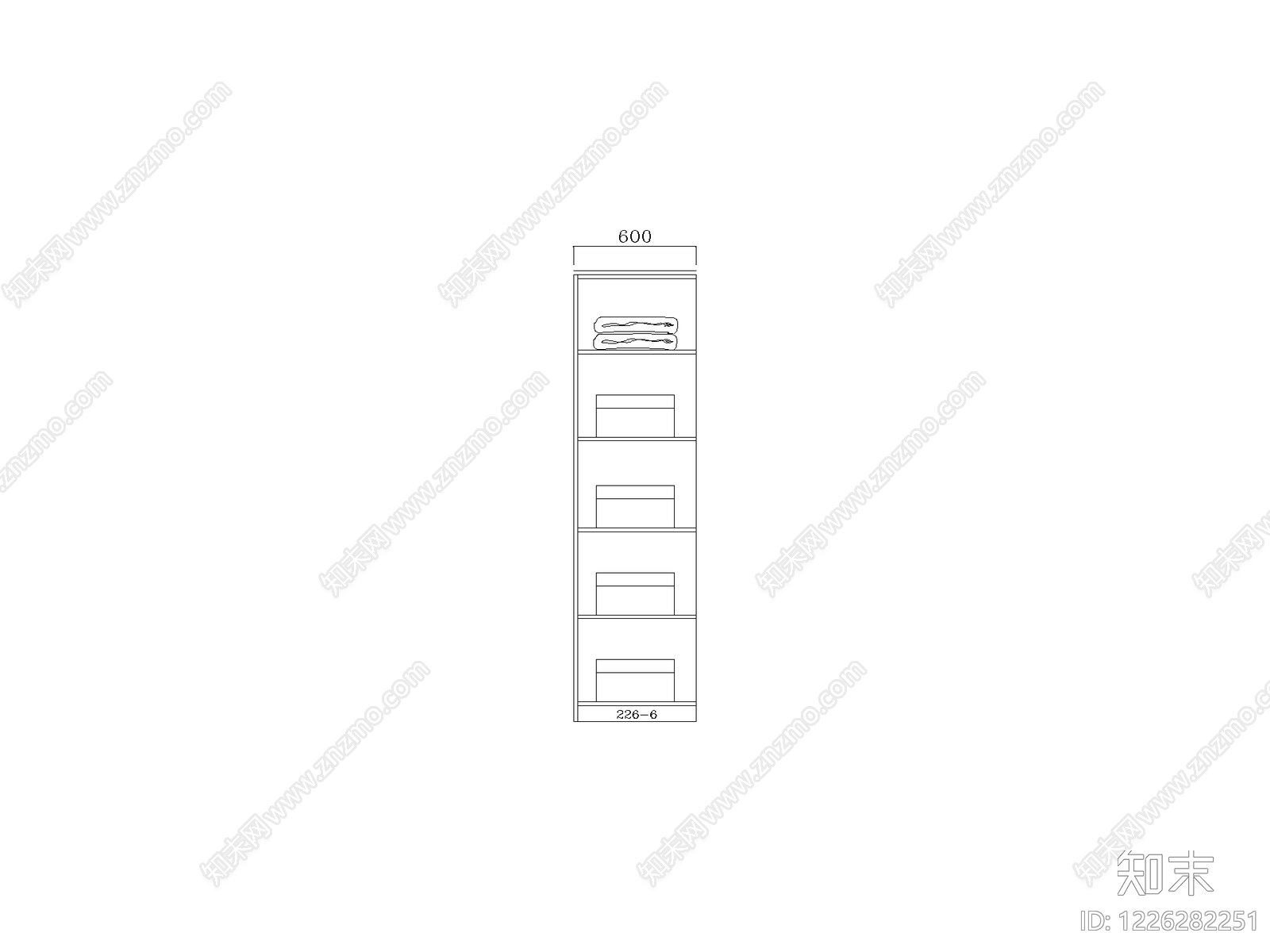 柜子cad施工图下载【ID:1226282251】