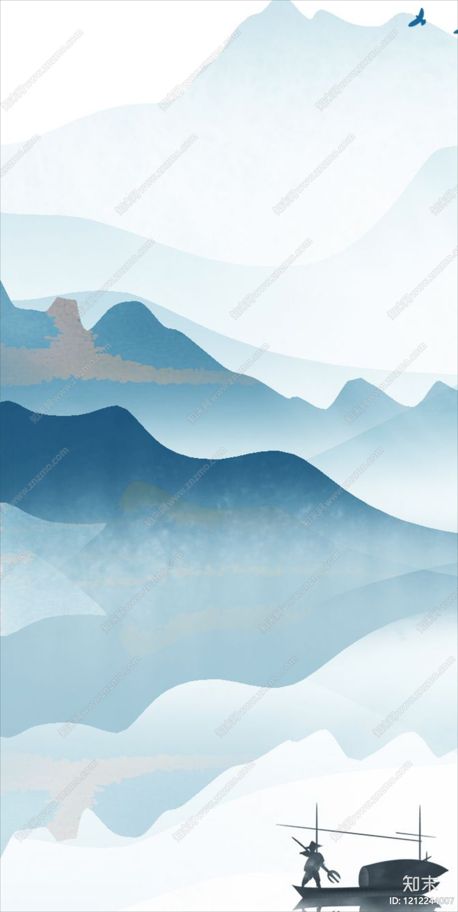 山水贴图下载【ID:1212244007】