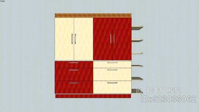 衣柜SU模型下载【ID:523033062】