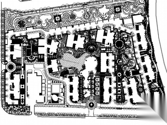 上海某小区景观设计扩初图施工图下载【ID:161098198】