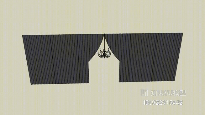 吊灯式舞台幕墙SU模型下载【ID:922015442】