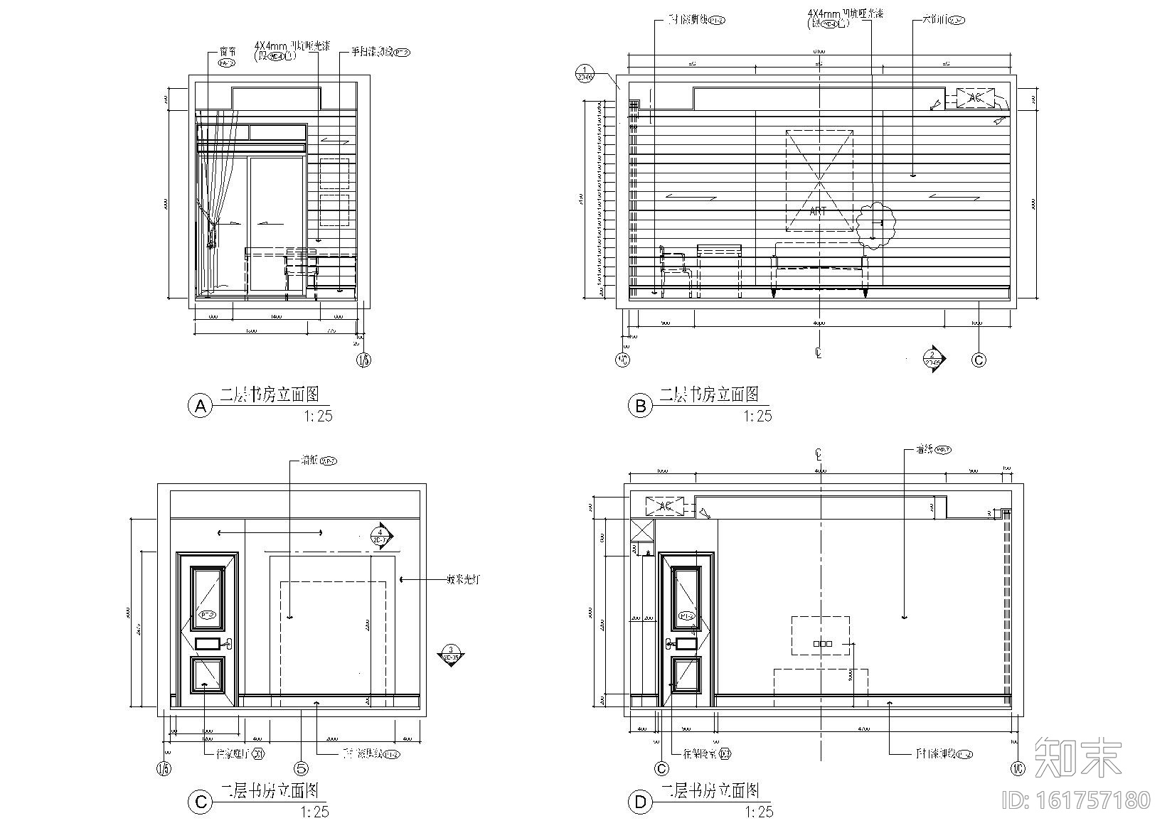 [深圳]梁景华_观澜湖别墅AA型样板房施工图施工图下载【ID:161757180】