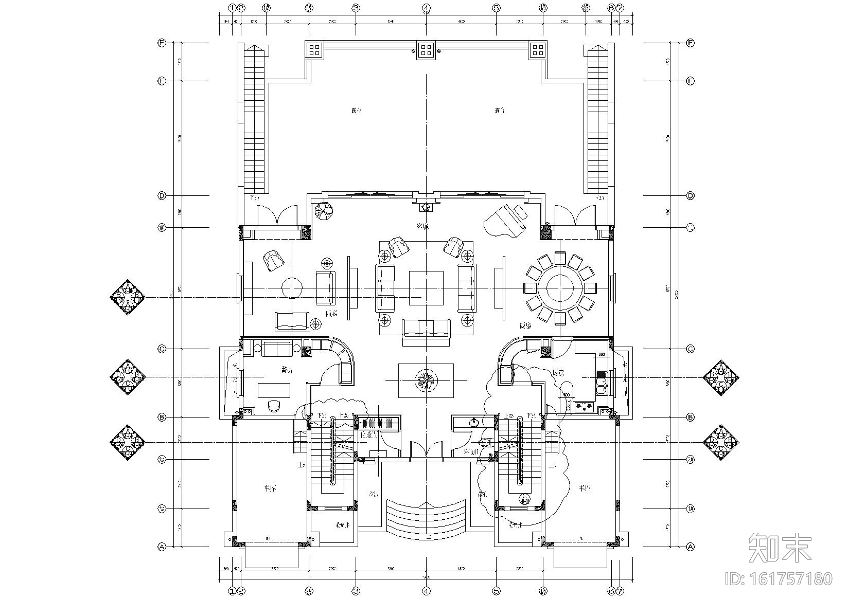 [深圳]梁景华_观澜湖别墅AA型样板房施工图施工图下载【ID:161757180】