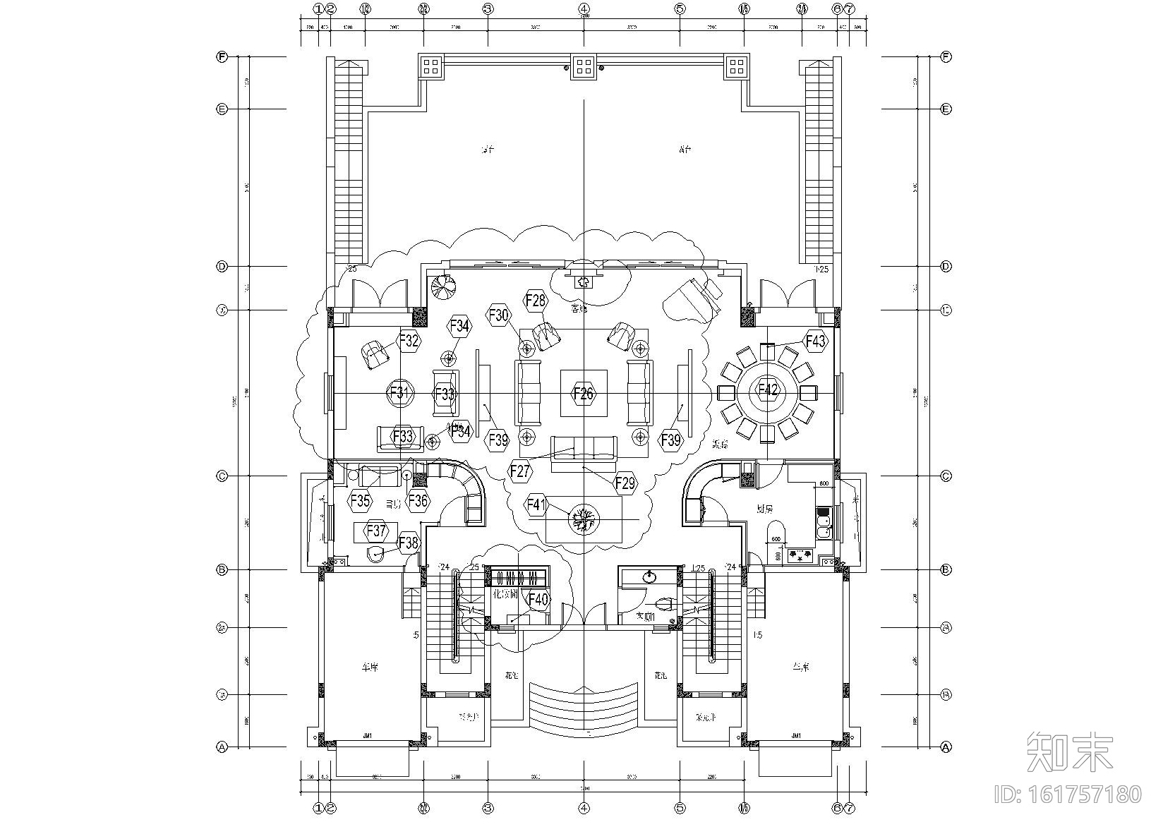 [深圳]梁景华_观澜湖别墅AA型样板房施工图施工图下载【ID:161757180】