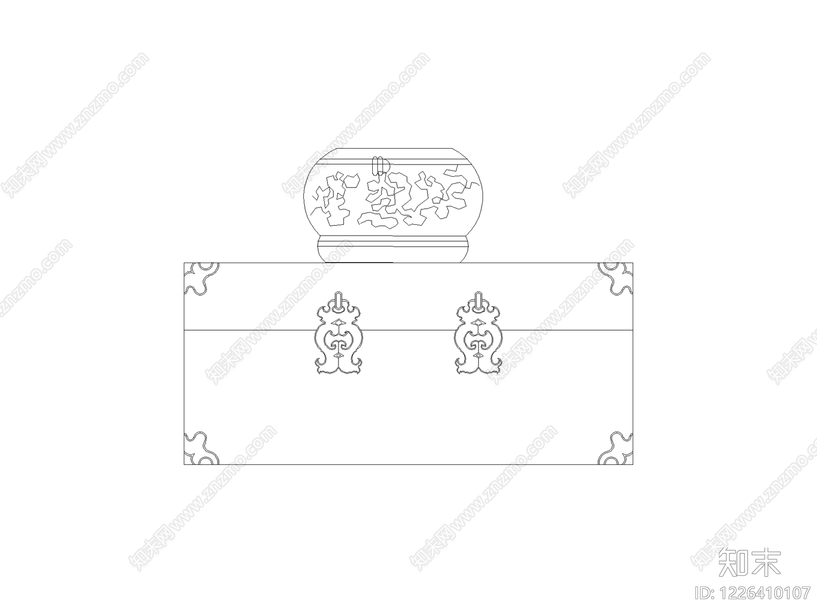 现代柜子CAD图纸
