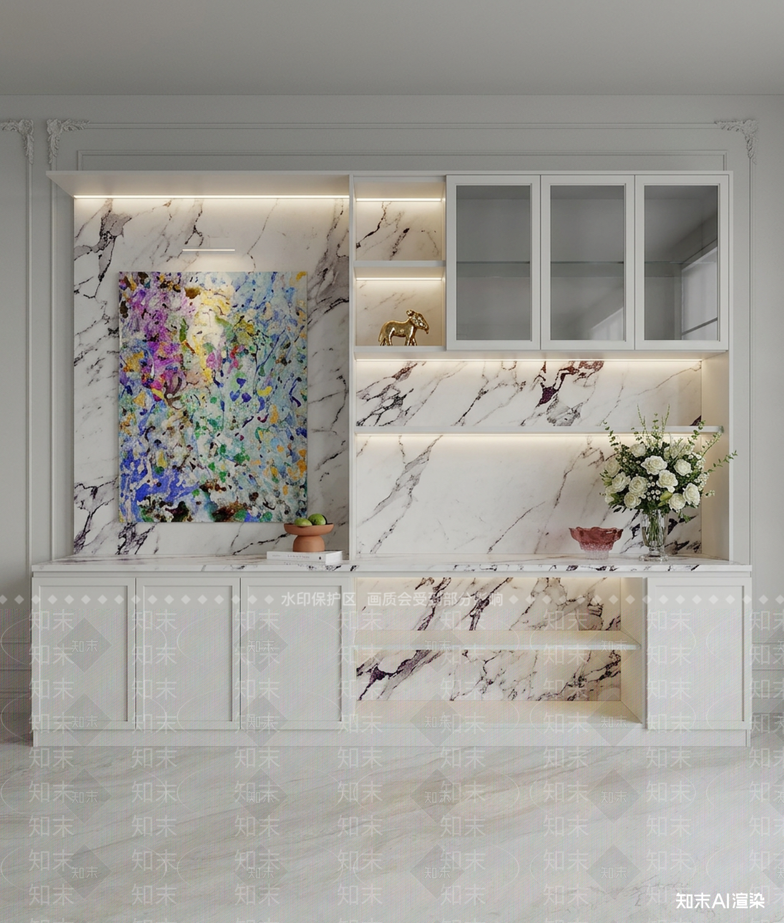 背景储物餐边柜餐边柜3D模型下载【ID:1227507119】