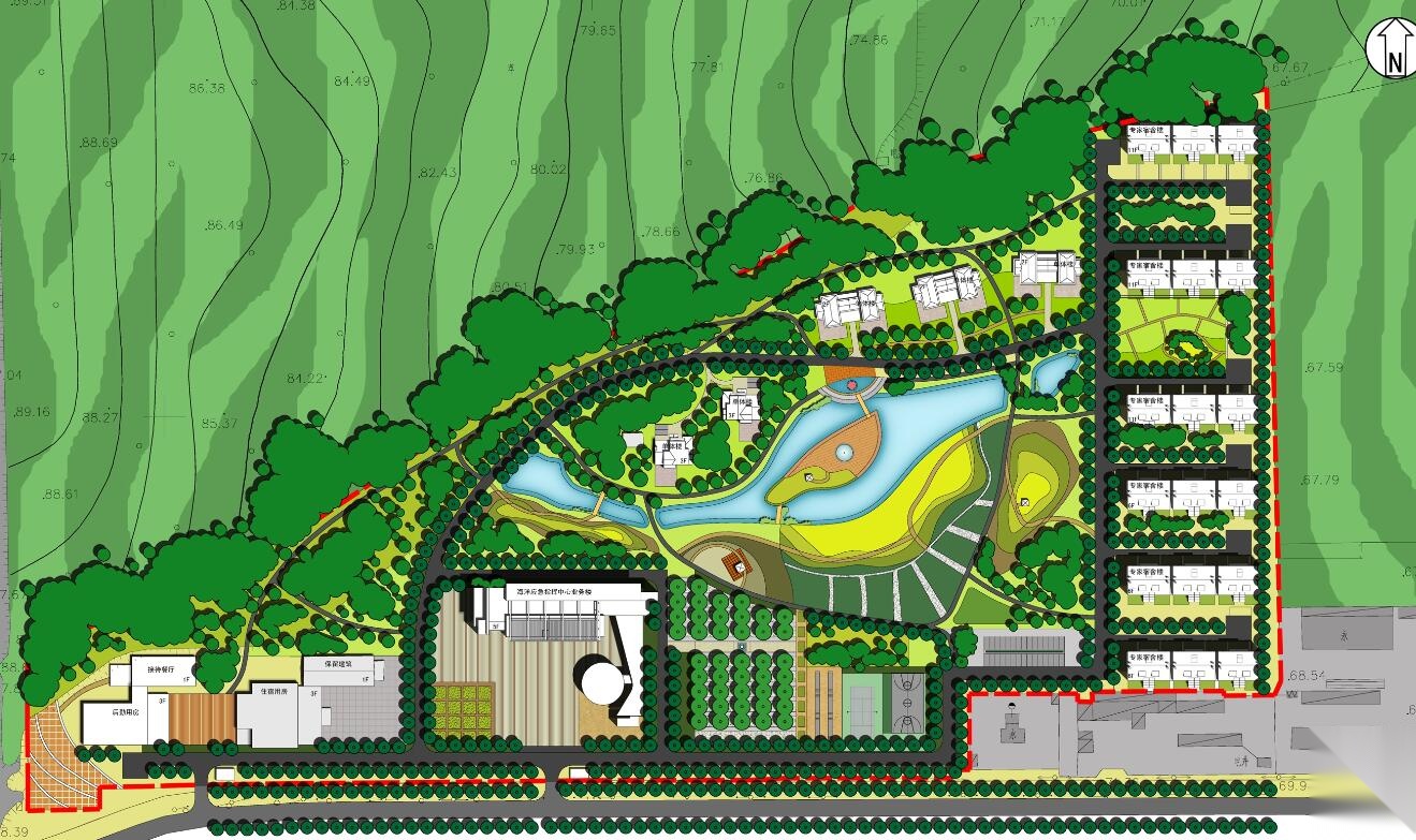 北京某教育培训中心建筑方案图cad施工图下载【ID:165157196】