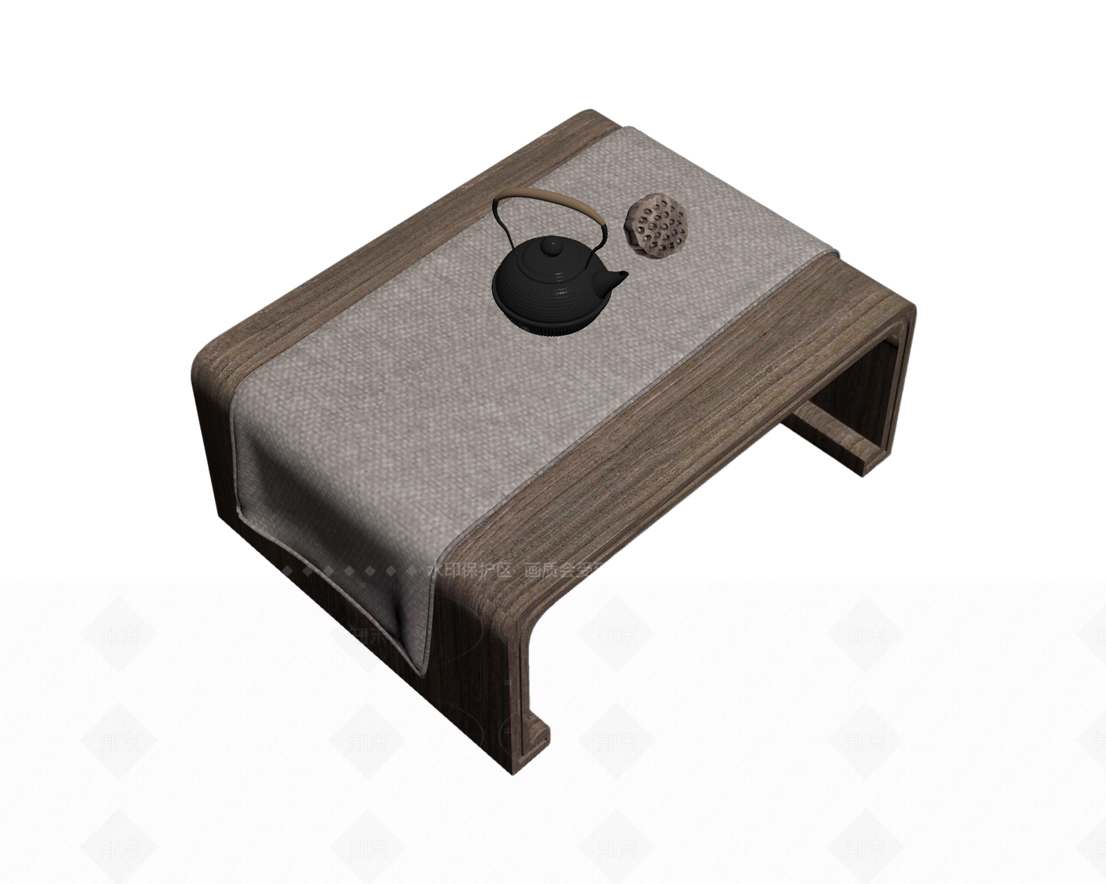 木质茶桌模型3D模型下载【ID:1206182477】