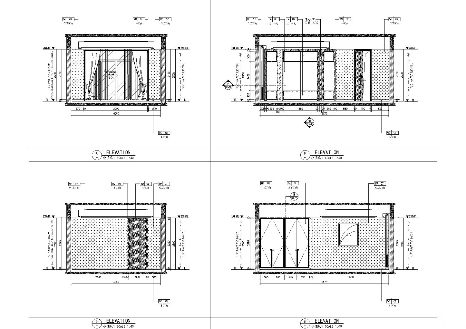 [上海]-汤臣一品复式豪宅730㎡施工图+效果cad施工图下载【ID:160015154】