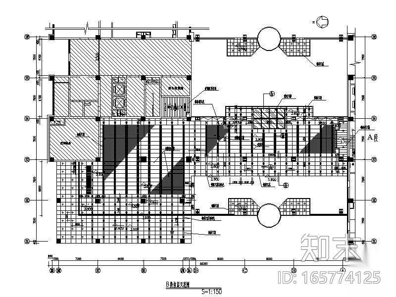 多款吊顶天花剖面详图cad施工图下载【ID:165774125】