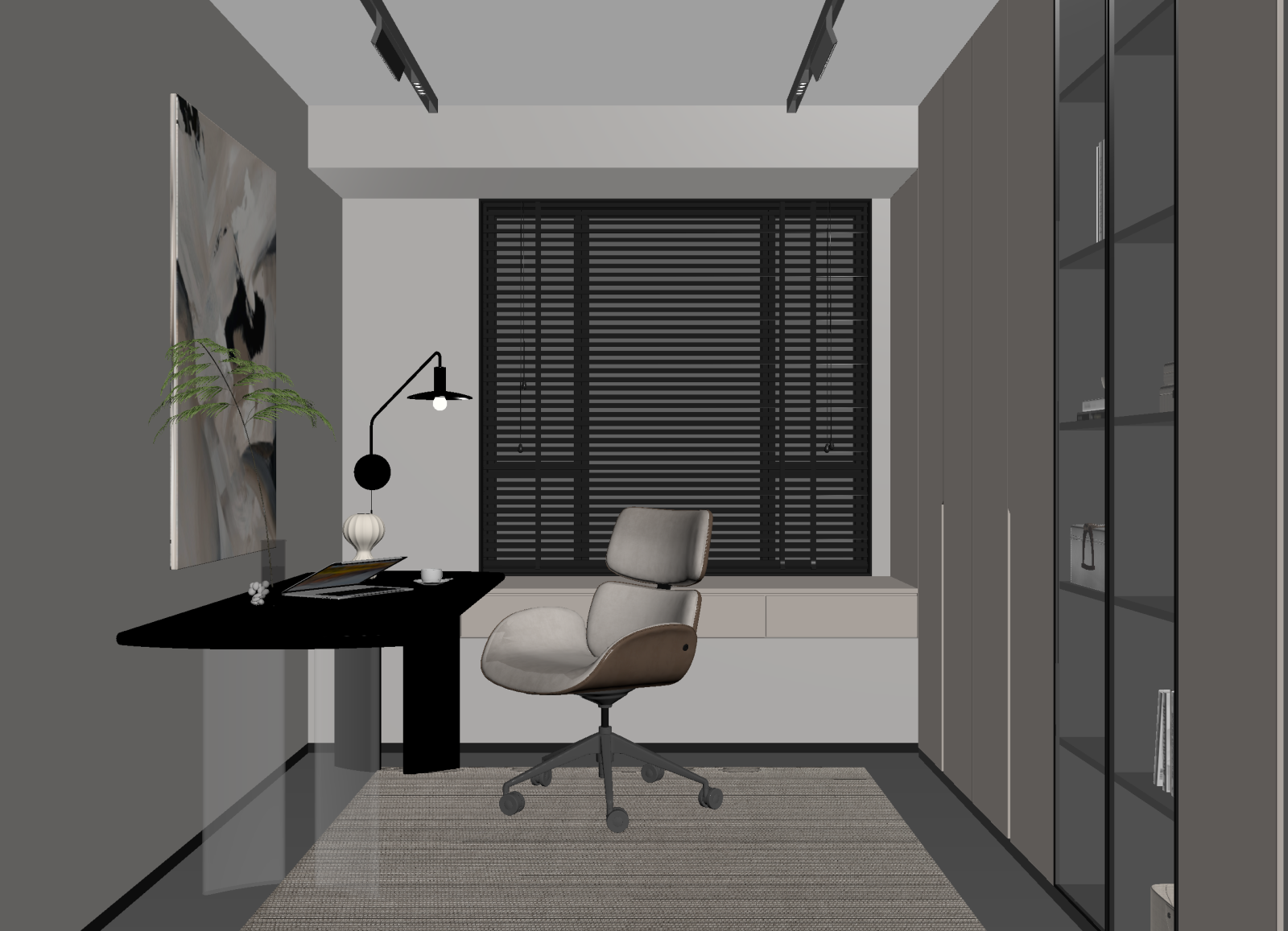 现代办公室3D模型下载【ID:1214727562】