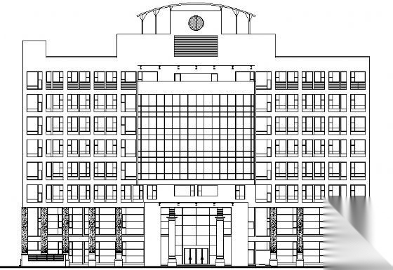 成都市某七层人民银行商住楼建筑施工图cad施工图下载【ID:149851109】