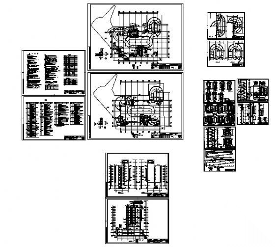 成都市某七层人民银行商住楼建筑施工图cad施工图下载【ID:149851109】