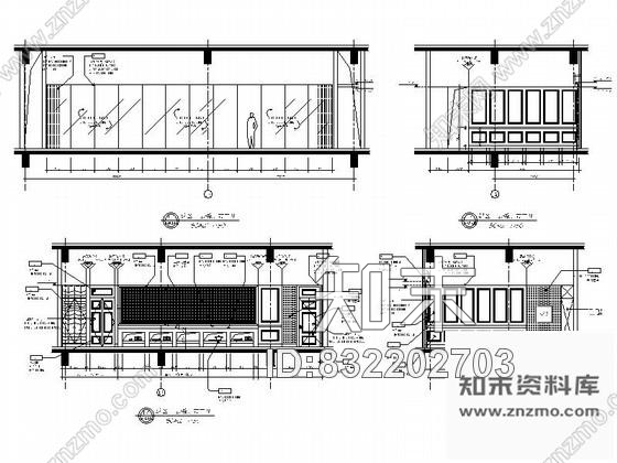 图块/节点别墅二层餐厅立面图cad施工图下载【ID:832202703】