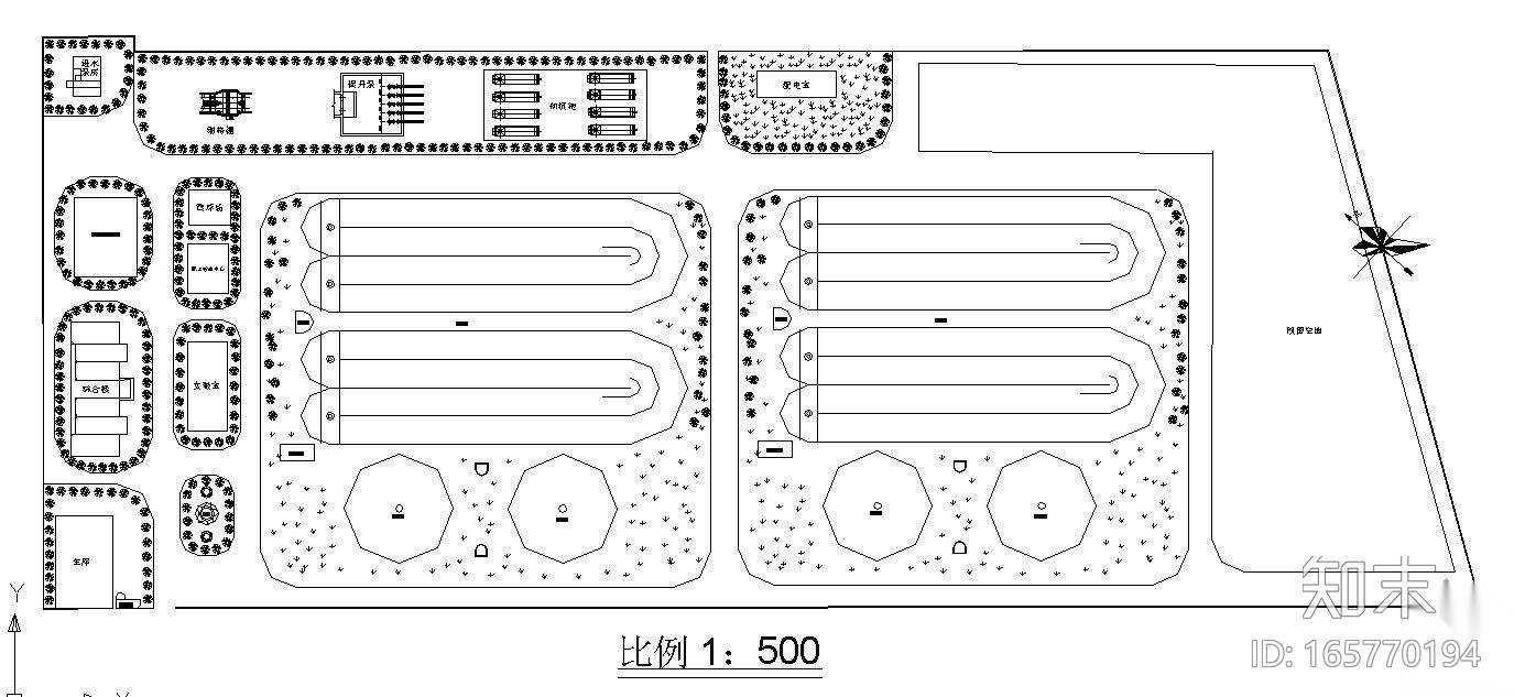 某污水处理厂AO工艺毕业设计图纸cad施工图下载【ID:165770194】