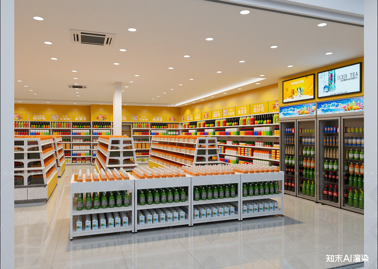 现代便利店3D模型下载【ID:1214725295】