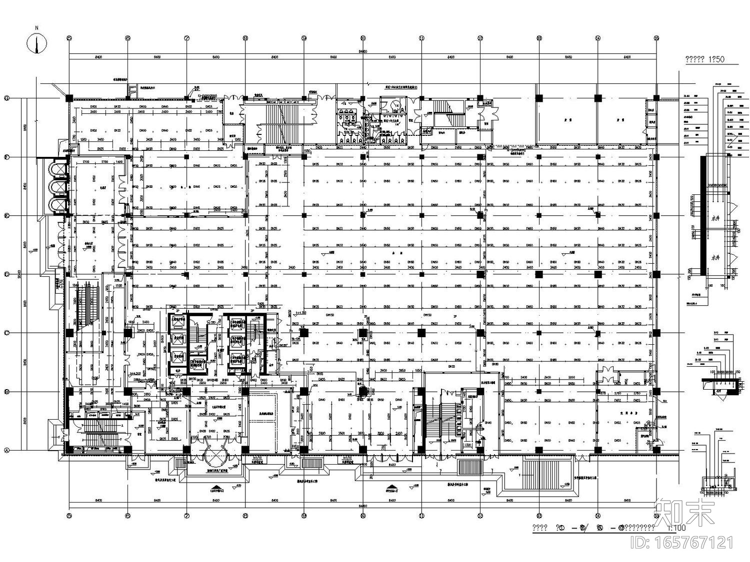 [北京]6栋商业建筑给排水中水虹吸雨水污水消防系统设...cad施工图下载【ID:165767121】