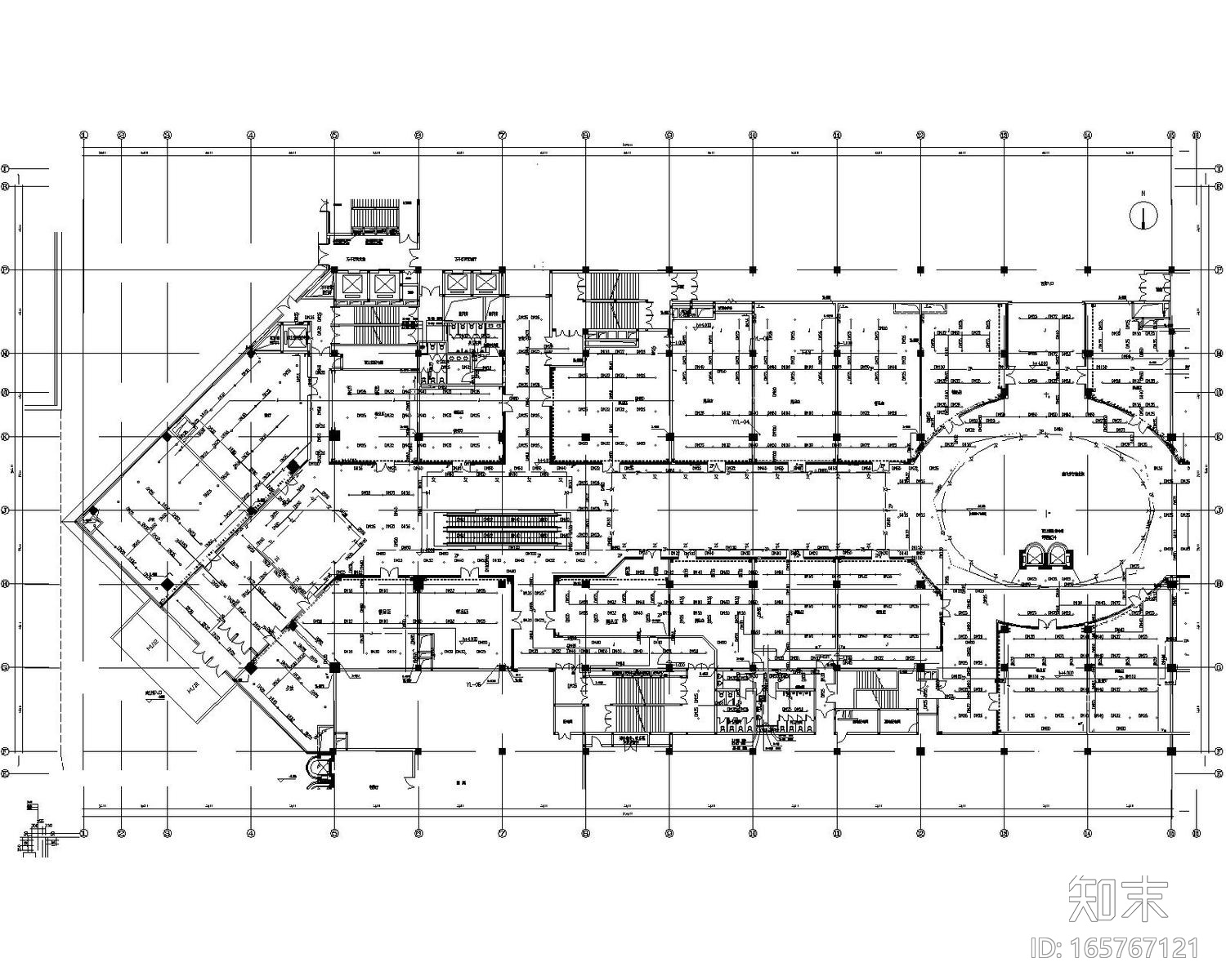 [北京]6栋商业建筑给排水中水虹吸雨水污水消防系统设...cad施工图下载【ID:165767121】